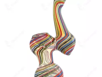  : US DEVICE Bent Neck Bubbler, Multicolored, 6 Inch / 15 cm