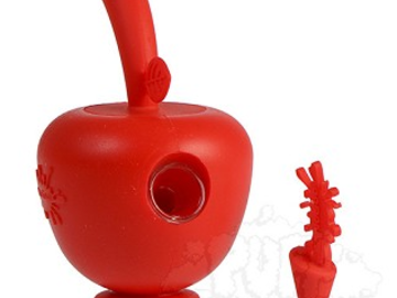 Post Now: NoGoo Silicone Apple Blunt Bubbler With Glass Insert