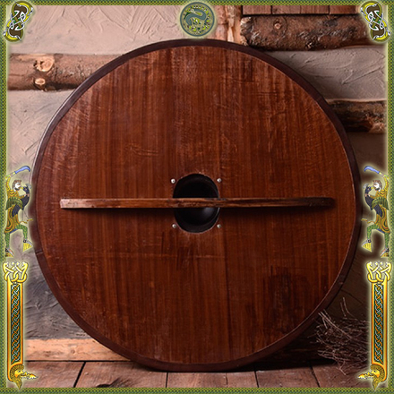 Viking Wooden Shield with Norse griffon motif