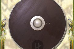 Sælger med angreretten (kommerciel sælger): Large wooden Round Shield