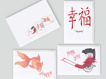  : Hong Kong memories note card gift set