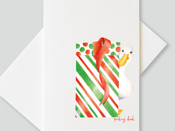  : Peeking duck greetings cards (pack of 6 cards)