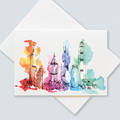  : Hong Kong skyline greetings cards (pack of 6 cards)