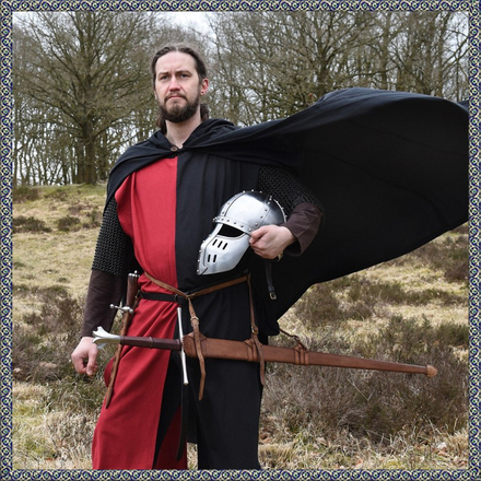 Mittelalter-Umhang Burkhard, schwarz