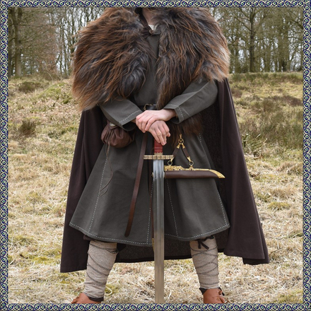 Medieval Cloak Burkhard, black