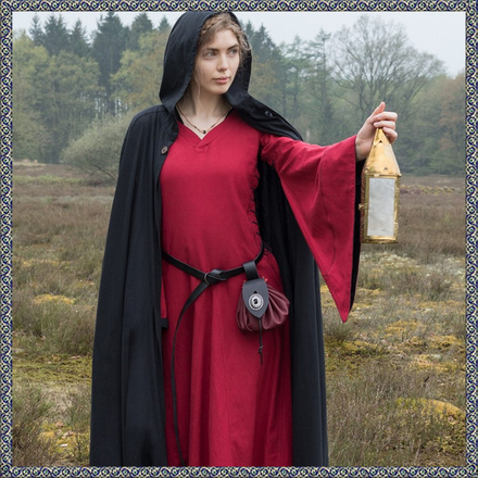 Medieval Cloak Burkhard, black