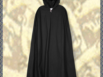 Vente avec le droit de retour de la marchandise (fournisseur commercial): Medieval Cloak Burkhard, black