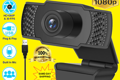 Liquidation/Wholesale Lot: 20x 1080P Full HD USB Webcam Web Camera with Microphone for PC De