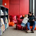 Walk-in: Red & orange beanbag chill for you or 2 | Sunshine Library 