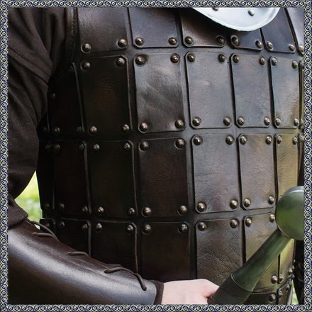 Mittelalterliche Brigantine, Brustpanzer, Leder, versch. Größen