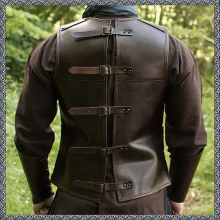 Mittelalterliche Brigantine, Brustpanzer, Leder, versch. Größen
