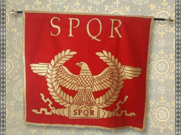 Vendre: SPQR Banner: senatus populusque romanus