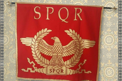 Vendre: SPQR Banner: senatus populusque romanus