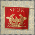 Sælge: SPQR Banner: senatus populusque romanus