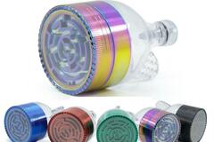  : Funnel Maze Grinders New Style Multi Colors Zinc Alloy Herb Grind