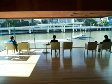 Walk-in: Stunning river views & armchairs for 2 | State Library Queensland
