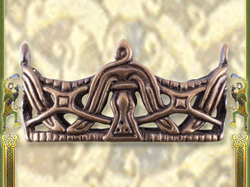 Venta con derecho de desistimiento (vendedor comercial): Locket for Viking Sword Scabbard, Antiqued Brass