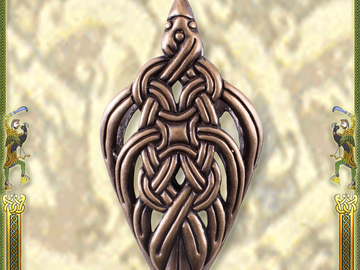  Selger med angrerett (kommersiell selger): Chape for Viking Sword Scabbard, Antiqued Brass