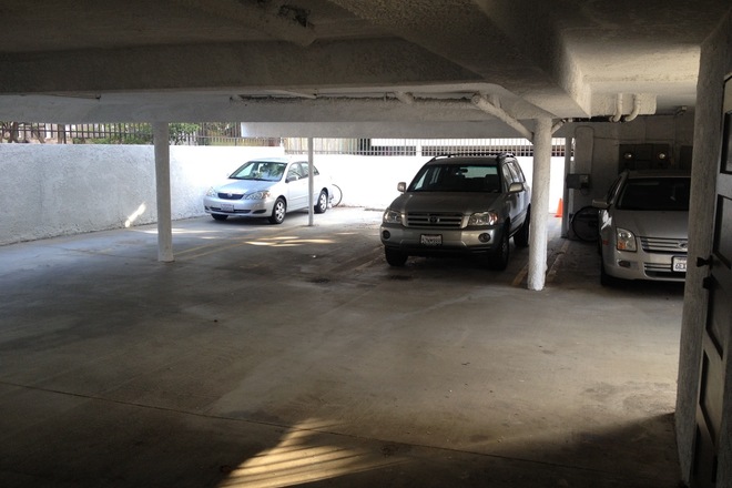 Los Angeles CA, Gated Garage Parking By Palms Metro Expo Station 