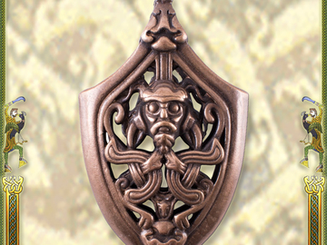 Vente avec le droit de retour de la marchandise (fournisseur commercial): Chape for Viking Sword Scabbard, Bronze