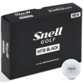 SOLD OUT（売り切れ): Snell ゴルフボールMTB　BLACK（白）１ダース