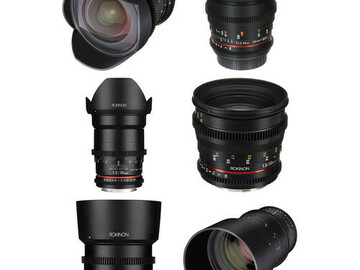Renting out with online payment: Rokinon Cine Kit EF mount (14mm, 24mm, 35mm, 50mm ,85mm, 135mm)