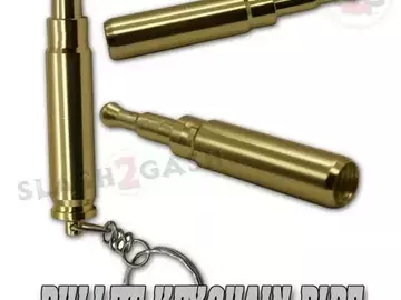 Post Now: Bullet Keychain Pipe - Discreet One Hitter Hidden Smoking Pipe