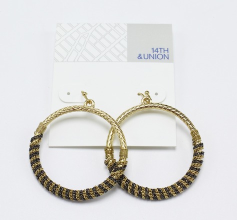 Dozen New Gold Hoop Earrings by 14th & Union Nordstrom Rack