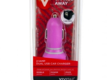 Buy Now:  (96) Pink Dual Slot USB Car Chargers