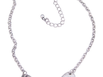 Comprar ahora: Dozen Wholesale Silver Bow Pendant Necklaces
