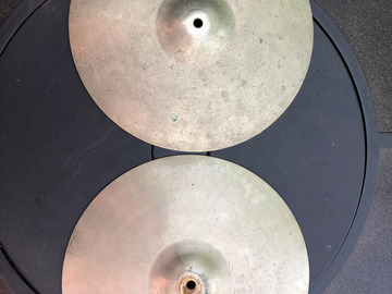 Selling with online payment: Stanople / Paiste vintage thin 14" hi hat pair 1960's