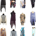 Liquidación / Lote Mayorista: 25 Assorted Womens Summer Kimonos / Outerwear / Cover ups / Tops