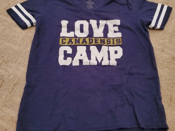 Selling A Singular Item: Youth Large Love Camp tshirt