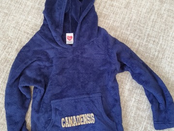 Selling A Singular Item: Youth S 8-10 navy fleece hooded Canadensis sweatshirt