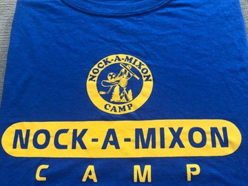 Selling A Singular Item: Camp Nick-a-mixon blue shirt