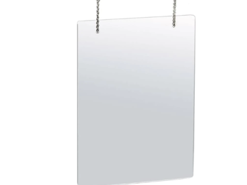 PURCHASE: Azar Displays Clear Hanging Adjustable Hanging Shield