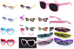 Buy Now: 6 Dozen (72 Pairs) Assorted Kids Size Sunglasses NIB 