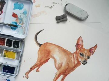  : Custom Pet Portrait - Commission Painting