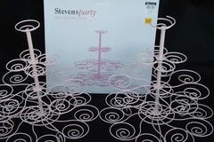 Renting out with online payment: Cupcake stand - pink X 2