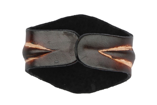 60 Handmade Unisex Wide Genuine Leather Wristband Punk Bracelet