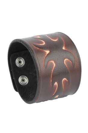 60 Handmade Unisex Wide Genuine Leather Wristband Punk Bracelet