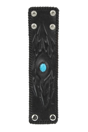 60 Handmade Unisex Wide Genuine Leather Wristband Punk Bracelet