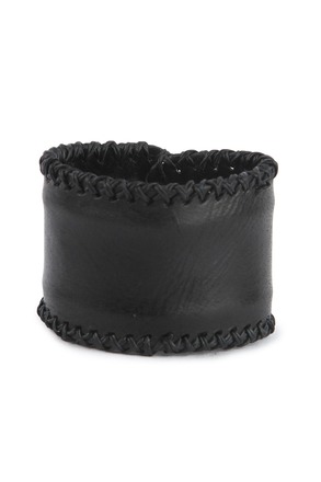 60 Handmade Unisex Wide Genuine Leather Wristband Punk Bracelet