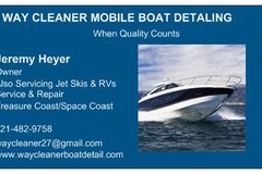 Offering: Way Cleaner Mobile Boat Detailing - Space Coast