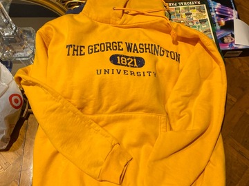 Selling A Singular Item: The GWU / Yellow-Gold Champion Sweatshirt 