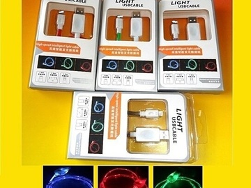 Comprar ahora: 100x 3ft LED Light USB Cable Charger For iPhone X XR XS MAX 5,6,7