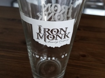 Selling: Iron Monk Brewery Pint Glass