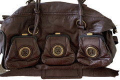 STRATHBERRY: Lana Nano Black Grain Leather Bucket Bag - The Lean
