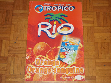 Vente: Panneau publicitaire de la marque TROPICO RIO