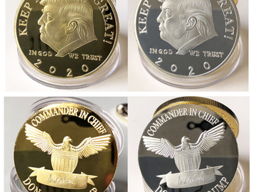 Buy Now: Keep America Great Trump Coins In Gold And Silver -24 pcs